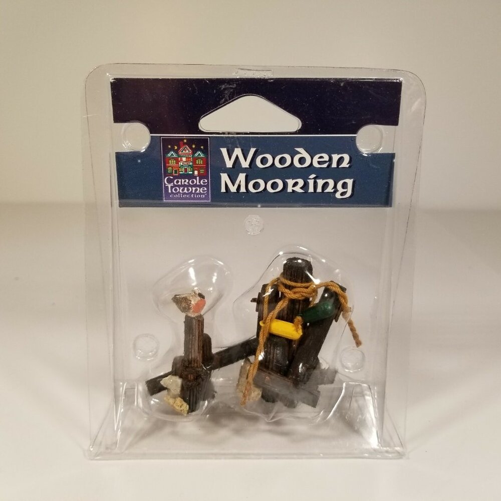 Carole Towne Lemax Wooden Mooring 2001 Lowes New 14646 Vintage Christmas Village